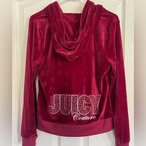 juicy couture velvet zip up hoodie